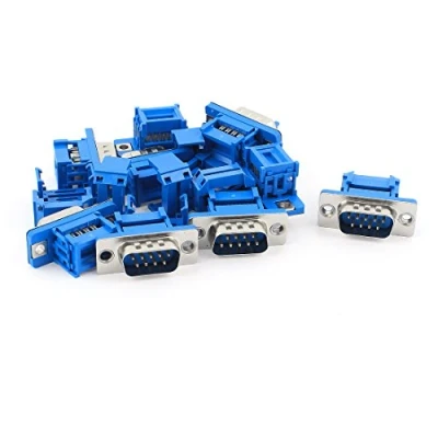 Immagine di Uxcell a15030600ux0505 Connettore a crimpare D SUB DB9 9 pin maschio IDC per cavo piatto (confezione da 10)