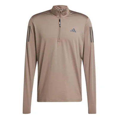 Immagine di adidas Uomo Own The Run Half Zip Jacket, Trace Brown, L