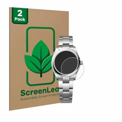 Immagine di ScreenLeaf Pellicola protettiva sostenibile dello schermo chiara trasparente, per smartwatch, Trasparente