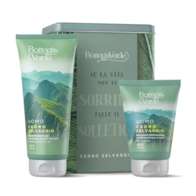 Immagine di Bottega Verde Metal Box Cedro Selvaggio Shampodoccia e Dopobarba
