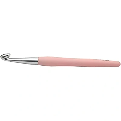 Immagine di KnitPro 30917, Uncinetto in Alluminio con Impugnatura Morbida Waves, 9 mm, Rosa (Iris)