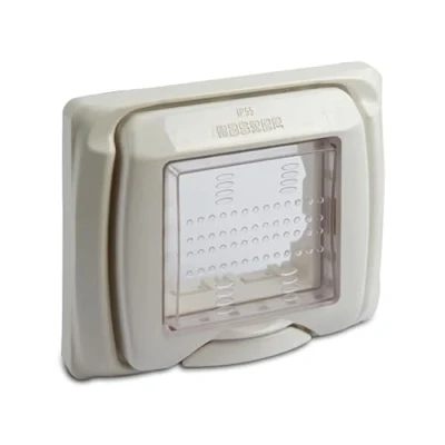 Immagine di MASTER PLACCA Protettiva IP55 Colore Bianco da 2 POSTI