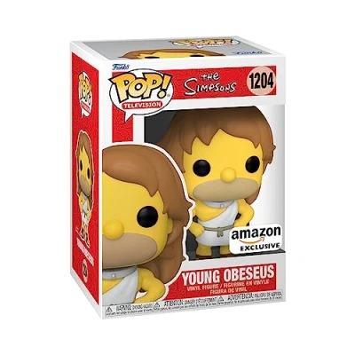Immagine di Funko Pop! Animation: Simpsons Buff Homer Simpson The Esclusiva Amazon Figura in Vinile da Collezione Idea Regalo Merchandising Ufficiale Giocattoli per Bambini e Adulti