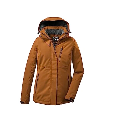 Immagine di killtec Donne Giacca funzionale/giacca invernale con cappuccio staccabile cerniera KOW 140 WMN JCKT, dark curry, 46, 37411 000