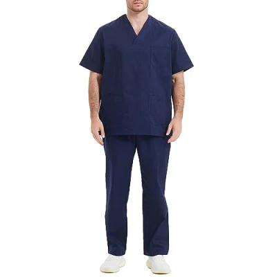 Immagine di MISEMIYA Uniformi Unisex Set Camice Uniforme Medica con Maglia e Pantaloni Mediche sanitarie Ref.8178 4XL, Blu Navy 21