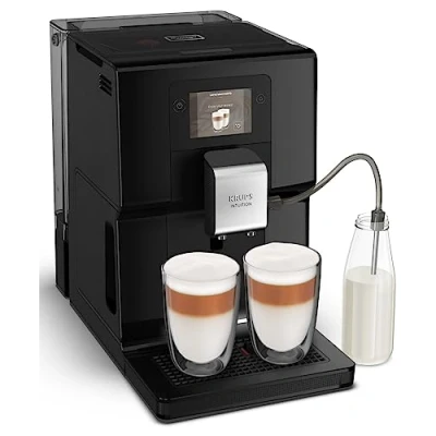 Immagine di Krups Intuition Preference Macchina per caffè a chicchi di caffè, Macinatore chicini, Caffettiera Espresso, Cappuccino, Schermo tattile colori, 11 ricette preregistrate EA873810