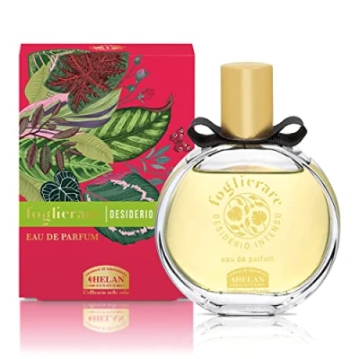 Immagine di Helan, Foglierare, Desiderio Intenso Profumo Donna dalla Fragranza Gourmand, Eau de Parfum Orientale dalle Note di Pesca, Fiori d&#039;Iris e Patchouli, con Vaniglia Ambra Profumi Esotici, 50ml