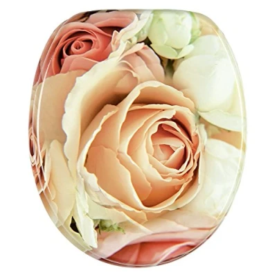 Immagine di Sanilo Sedile WC, montaggio facile, copriwater con cerniere robuste Rosa