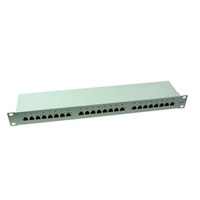 Immagine di LogiLink NP0053 24 Porte Patch panel 483 mm (19) CAT 6 1 U Nero