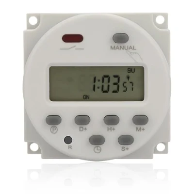 Immagine di Mini timer programmabile, da 1 secondo a 168 ore, dispositivo di controllo automatico del tempo elettronico, 5 V 12V 24 110 220 V, per montaggio parete/pannello digitale(12V DC)