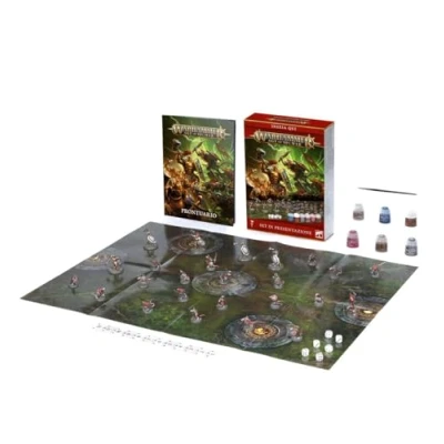 Immagine di Set Introduttivo di Presentazione Warhammer Age of Sigmar in Italiano da assemblare, dipingere e giocare con miniature plastica a incastro 5 Figli Eterni della Tempesta 20 Skaven Ratti del Clan