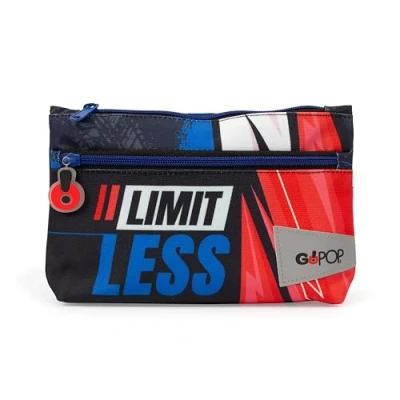 Immagine di Giochi Preziosi Go Pop Maxi Bustina 2 Zip Modello Speed Race, Con Tirazip Personalizzato E Due Capienti Tasche Per Pastelli Pennarelli, Dimensioni 22X6X14