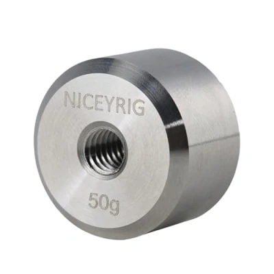 Immagine di NICEYRIG contrappeso rimovibile 50g compatibile con DJI Ronin S/Ronin SC e Zhiyun Gimbal, foro filettato 1/4&quot;