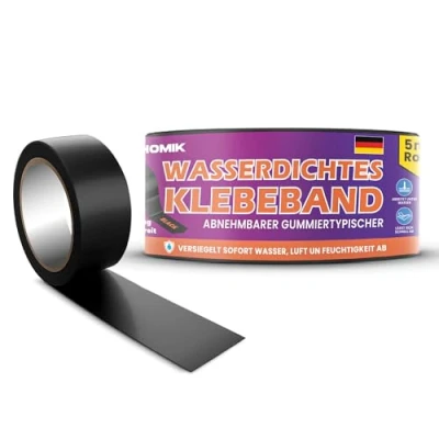 Immagine di HOMIK 3 Pcs Nastro Impermeabile Estremamente Forte per Esterni e Interni 5cm x 5m di Riparazione del Tetto Adesivo Resistente ai Raggi UV Autosaldante