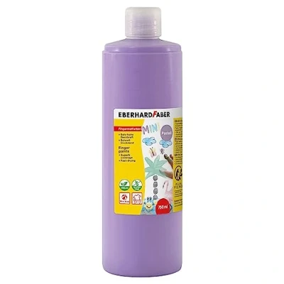 Immagine di Eberhard Faber 578939 Pittura a dita EFA Colour, lilla pastello, 750 ml, lavabile e ad asciugatura rapida