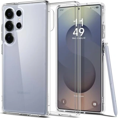 Immagine di Spigen Cover Ultra Hybrid Compatibile con Samsung Galaxy S25 Trasparente