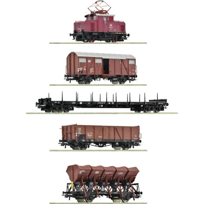 Immagine di Kit da 5 pz. Treno merci H0 «Oberammergau» di DB Roco 5510003