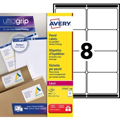 Immagine di Avery Zweckform White Address Label Laser L7165