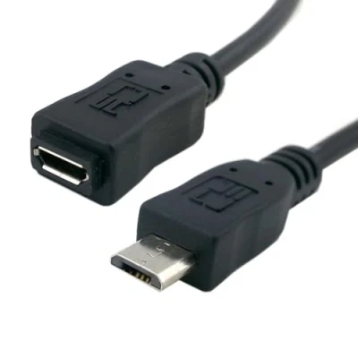 Immagine di Chenyang Micro USB 2.0 Tipo B 5Pin Cavo di estensione da maschio a femmina per tablet e telefono MHL OTG 50CM