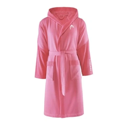 Immagine di Osama Home Head Dynamic Cappuccio e Tasche in Microspugna di Puro Cotone 100% Certificato Oeko Tex, Accappatoio Donna Uomo Morbido Assorbente Salvaspazio, Taglia L, Rose Fuchsia, Unisex Adulto