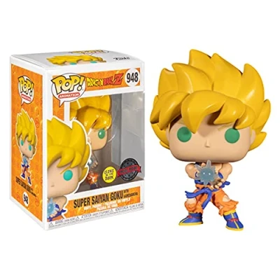 Immagine di Funko Pop! Animation 948 Dragon Ball Z Super Saiyan Goku with Kamehameha (Glows in the Dark)