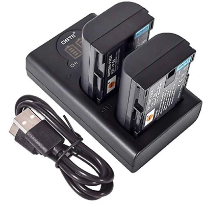 Immagine di DSTE 2x LP E6 Ricambio Batteria + Caricatore doppio USB con display LCD Compatibile per E6n e Canon EOS 5D mark II/III,5DS,5DS R,6D,7D,60D,60Da,70D,7D II/III,XC10,XC15 Digital Fotocamera