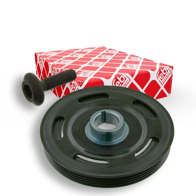 Immagine di febi BILSTEIN 33528 Puleggia Albero Motore 5PK 155 4 con bullone/vite Plus
