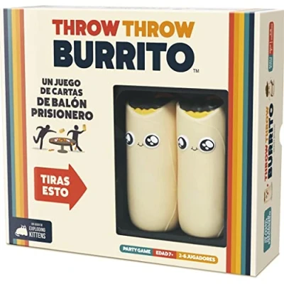 Immagine di Exploding Kittens Throw Burrito Gioco per feste Prigioniero tutte le età a partire Da 7 anni 2 6 giocatori 15 minuti partita Italiano