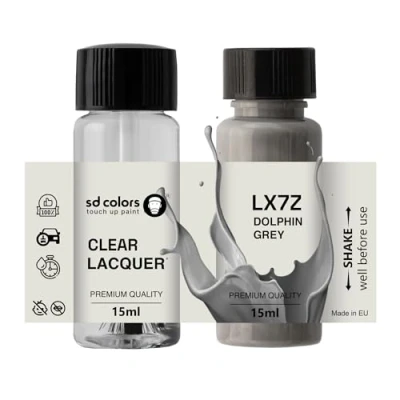 Immagine di SD COLORS Dolphin Grigio LX7Z Vernice per ritocchi da 15 ML, Riparare Graffi