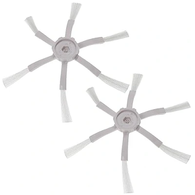 Immagine di vhbw 2X Spazzola Laterale Compatibile con Xiaomi Roborock E4, S4, S5, S5 Max, S50, S51, S55, S6, S6 MaxV, Pure aspirapolvere Set spazzole, Nero