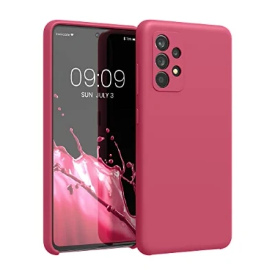 Immagine di kwmobile Cover per Samsung Galaxy A52 / 5G A52s Custodia Back Case Smartphone in Silicone TPU Protezione Gommata awesome pink
