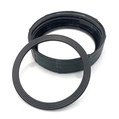 Immagine di Filettatura con guarnizione compatibile frullatore a tazza Braun Multiquick 3 e 5 4184 (ricambio originale)