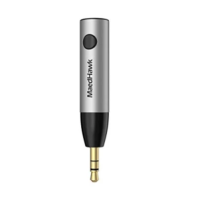 Immagine di Maedhawk Ricevitore Bluetooth 5.0 Adattatore wireless Aux con jack da 3.5 mm e Microfono per kit auto Altoparlante Stereo Domestico Cuffie Streaming Musicale (Chiamate in vivavoce)