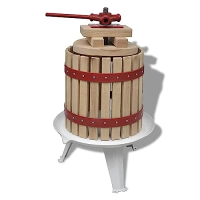 Immagine di vidaXL Torchio per Frutta Vino 12 L Torchietto Spremitutto a Freddo Pressa UVA