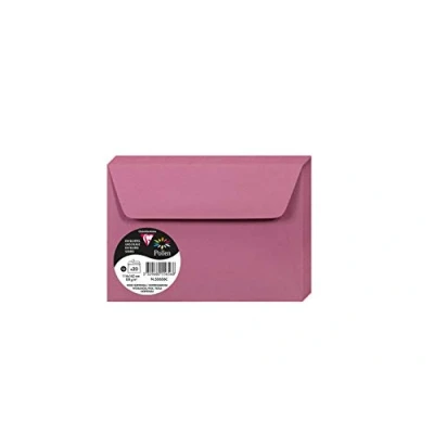 Immagine di Clairefontaine 55656C Pacco da 20 Buste autoadesive Formato C6 (11,4x16,2cm) 120g Colore rosa shocking Inviti Eventi e Corrispondenza Gamma Pollen Carta Premium Liscia