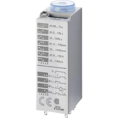 Immagine di Finder 850201250000 Relè temporizzato 125 V DC/AC 1 pz. Intervallo di tempo: 0.05 360000 s 2 scambi