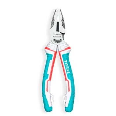 Immagine di TOTAL Pinza Universale Rinforzata Massima Resistenza e Robustezza Cromo Vanadio Manico ergonomico in Fibra Fissaggio per Protezione Anticaduta Lunghezza: 180 mm