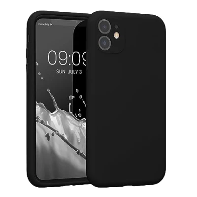 Immagine di kwmobile Custodia Compatibile con Apple iPhone 11 Cover Back Case per Smartphone in Silicone TPU Protezione Gommata nero