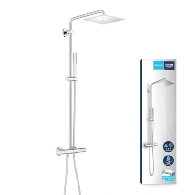 Immagine di Grohe 26365000 Sistema Doccia con Miscelatore Termostatico, Cromo