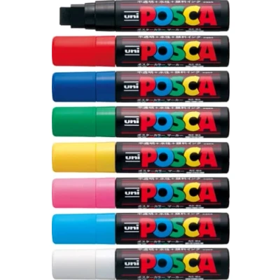 Immagine di UNI POSCA PC 17K &quot;FULL RANGE ALL 8 COLOURS&quot;