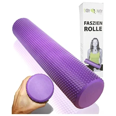 Immagine di EasY FoxY ToY Foam Roller Trigger Point Eva Ø9,5x40cm; Rullo Massaggio Muscolare Pilates; Tubo Scrocchia Schiena Crack Attrezzi; Rollo di Schiuma Massaggiatore Stretching