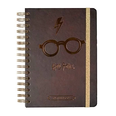 Immagine di Grupo Erik: Bullet Journal Harry Potter Quaderno A5 ad anelli 180 pagine con copertina rigida, chiusura elastica, carta d&#039;avorio di alta qualità e puntinate, ideale per appunti o journaling
