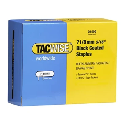 Immagine di Tacwise Modello 71 Graffette 8 mm, colore: Nero (Confezione da 20000)