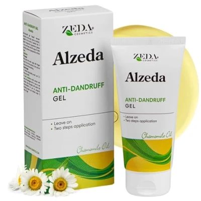 Immagine di ALZEDA Gel anti forfora, 100 ml, con disolfuro di selenio e olio camomilla, per cuoio capelluto irritato dermatite seborroica, unguento contro la forfora secca grassa estratto camomilla