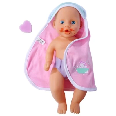 Immagine di Simba New Born 105030006 Bambola da bagno per bambini, in vinile, con funzione di cambio colore, spugna, 30 cm, a partire dai 3 anni