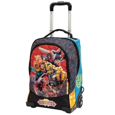 Immagine di Gormiti 2022 Trolley 2 Ruote, per chi vuole vivere le proprie avventure con gli eroi, schienale imbottito rinforzato, ruote rinforzate, copriruote sagomato, GR956000, Giochi Preziosi, Multicolore
