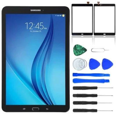 Immagine di NB+ Sostituzione dello schermo per Samsung Galaxy Tab A 9.7 pollici SM T550 T555 Touch Screen Digitizer Vetro Pre installato Adesivo Nero (non display LCD)