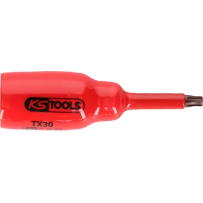 Immagine di KS Tools, Chiave a Bussola + esagonale, da 1/2&quot; con isolamento protettivo per viti Torx, T50, corta