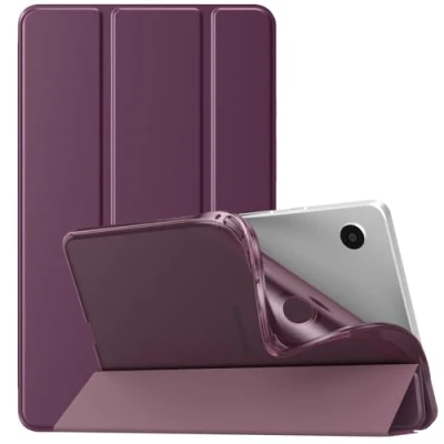Immagine di TiMOVO Custodia Compatibile con Samsung Galaxy Tab A9 8.7&quot; 2023,Cover Posteriore Sottile e Morbida in TPU Traslucido Smerigliato per Tablet SM X110/X115/X117, Viola Scuro