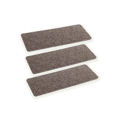 Immagine di Astra zerbino interno beige tappetino antisdrucciolo 25x60 cm set di 3 idrorepellenti Rib Line resistente antistatico